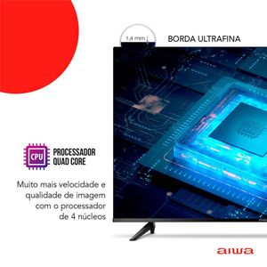 Smart TV Android D-LED 32 Pol 2 HDMI 2 USB Wi-Fi BL-02 Aiwa