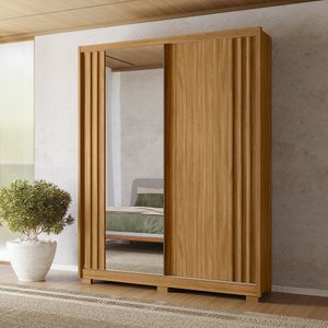 Guarda-Roupa 2 Portas 3 Gavetas Com Espelho Moval Colorado