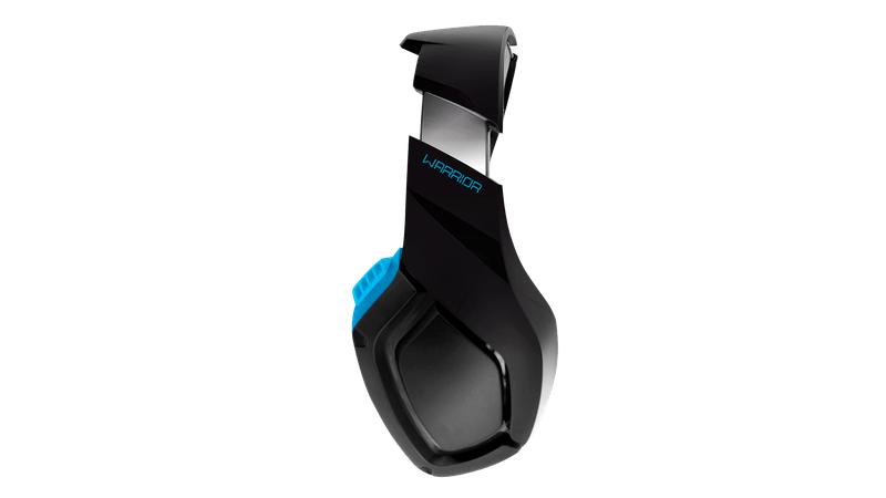 Headset Gamer Warrior 2.0 com LED USB Preto e Azul