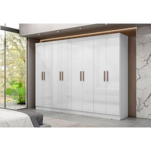 Guarda-Roupa Roupeiro Maxel Paris 8 Portas 4 Gavetas 100 MDF