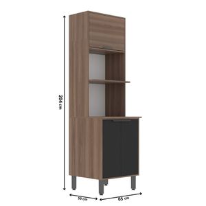 Torre Quente Móveis Sul Raíssa 65 cm 3 Portas MDP 5193