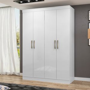 Guarda-Roupa Paris 4 Portas 2 Gavetas 100 MDF Maxel