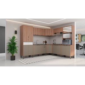 Armário Aéreo 120cm Louise 3 Portas Móveis Sul