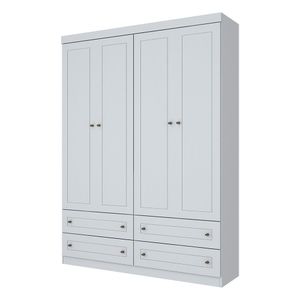 Guarda Roupa Solteiro Americano 4 Portas 4 Gavetas Henn