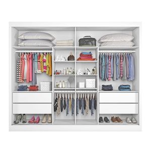 Guarda-Roupa Verona Plus MDF 2 Portas 4 Gavetas Mademarcs