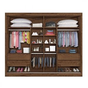Guarda-Roupa Verona Plus MDF 2 Portas 4 Gavetas Mademarcs