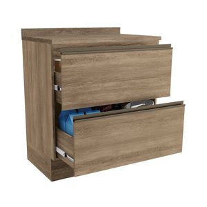 Balcão de Canto 80 cm Kappeseberg Maxxi com Tampo 2 Gavetas - CB551
