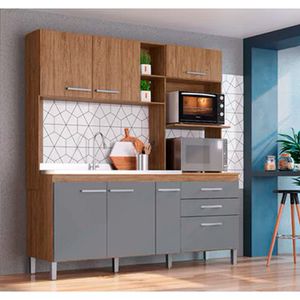 Cozinha Compacta Decibal 6 Portas 2 Gavetas CO1631