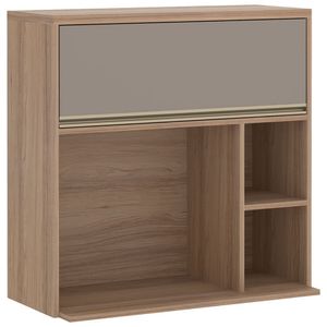 Aéreo com Nicho para Micro ondas Yara 1 Porta Basculante 1310 Luciane
