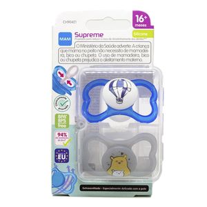 Chupeta Supreme 16+ Meses Embalagem Dupla Azul - Mam Baby