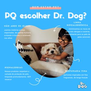 Kit Banho &amp; tosa Shampoo e Condicionador 5L Dr. Dog desmaio hipoalergenico