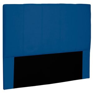 Cabeceira Decorativa Queen Size 1,60M Erza Suede Azul Marinho G63 - Gran Belo