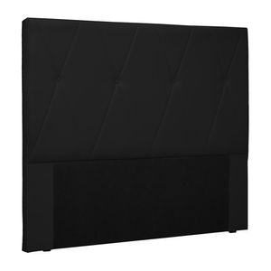 Cabeceira Decorativa King Size 1,95M Yves PU Preto G63 - Gran Belo