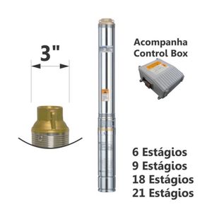 Motobomba Submersa tipo Caneta 3/4cv 60Hz Monofásico 110V ESUB-3/13 Eletroplas