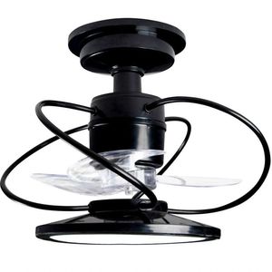 Ventilador De Teto Treviso Preto Confort Led Bivolt