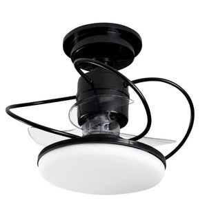 Ventilador De Teto Treviso Preto Elegance Led Bivolt