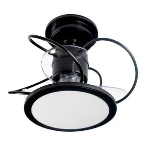 Ventilador De Teto Treviso Preto Confort Led Controle Remoto