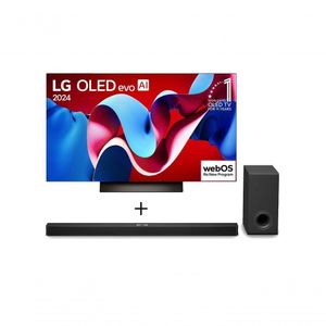 Combo Smart TV LG OLED evo AI C4 4K 65" 2024 + Soundbar LG S90TY