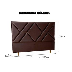 Cabeceira Bélgica King 193 Cm Suede Meu Sofá Online Marrom