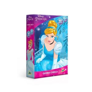 Quebra Cabeça Disney Princesa Cinderela 60 Peças - Toyster