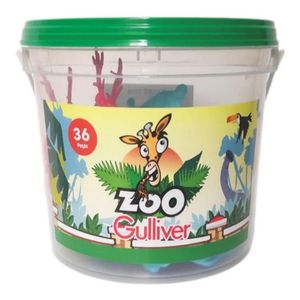 Balde Zoológico com 36 Figuras Sortidas - Gullive