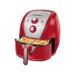 Fritadeira Elétrica Air Fryer 8 Litros Mondial Afn80 5993-02 Vermelho/inox 220v