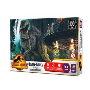 Quebra- Cabeça Jurassic World Giganotossauro 100 Peças - Mimo