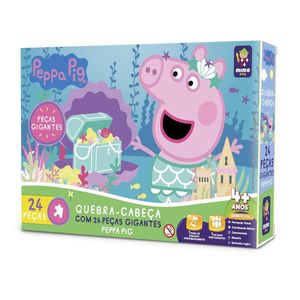 Quebra-Cabeça Gigante Peppa Pig Tesouro 24 Peças - Mimo