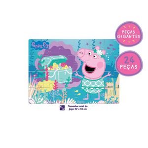 Quebra-Cabeça Gigante Peppa Pig Tesouro 24 Peças - Mimo