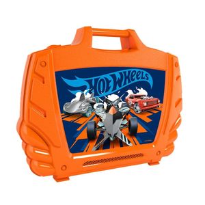 Hot Wheels Maleta Porta Carrinhos Laranja - Fun Divirta-se