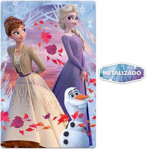 Quebra-Cabeça Frozen Metalizado 100 Peças - Toyster