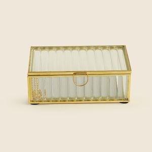 Porta Joias Vidro e Metal Amélia 15cm A\CASA