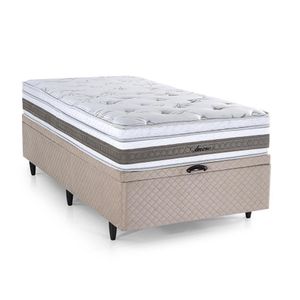 Cama Baú Solteirão Herval Amore de Molas Ensacadas, 74x96x203 cm