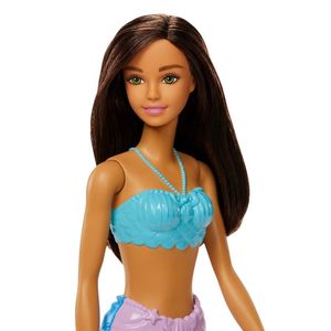 Barbie Sereia Morena com Cauda Azul - Mattel