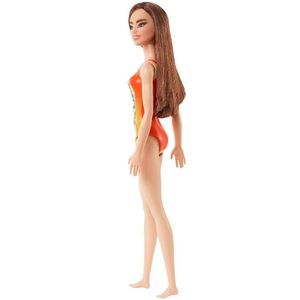 Barbie Roupa de Banho Laranja com Flores - Mattel