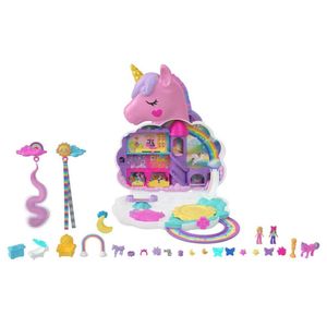 Polly Pocket Micro Salão Unicórnio Arco-íris - Mattel