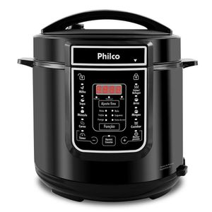 Panela De Pressão Digital Philco 6 Litros Inox/preto Ppp01p - 127v