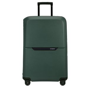 Mala Média Magnum Eco Samsonite Polipropileno Cadeado Tsa 4 Rodas Duplas Giro 360 Verde M