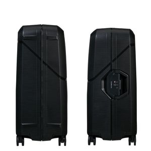 Conjunto De Malas Magnum Eco Samsonite Polipropileno Cadeado Tsa 4 Rodas Duplas Preto P-M-G