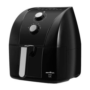 Fritadeira Air Fryer Britânia 5,5L Redstone BFR50 Preta 1500W 220V