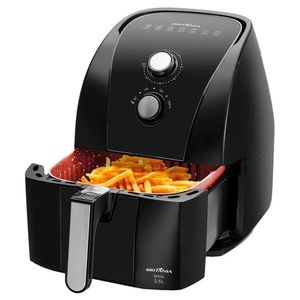 Fritadeira Air Fryer Britânia 5,5L Redstone BFR50 Preta 1500W 220V