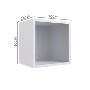 Nicho Cubo De Parede 30 X 30 Cm Branco Ji Shop Jm