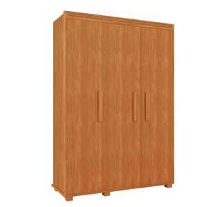 Guarda Roupa 3 Portas 124 Cm Nature Nicarágua Shop Jm