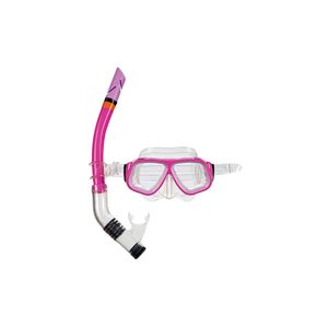 Máscara de Mergulho e Snorkel Juvenil - Rosa MOR