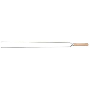 Espeto Fino Duplo para Churrasco 75cm MOR