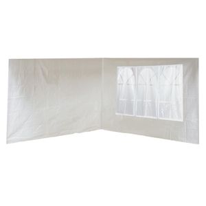 Conjunto Parede para Gazebo Ráfia Branco 3m x 3m MOR