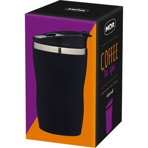 Copo Aço Inox 450ml Coffee To Go - Preto MOR