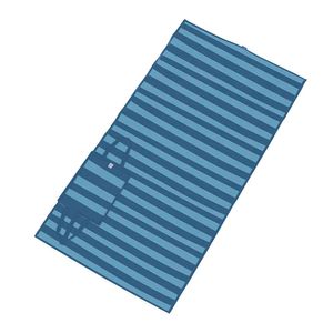 Esteira de Praia Dobrável em Polipropileno 1,80m x 90cm - Azul MOR