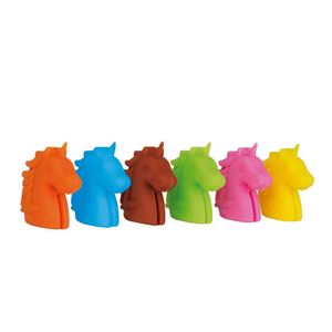 Marcador de Copo Silicone Unicórnio