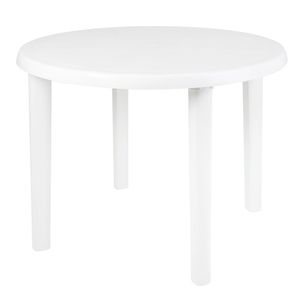 Mesa Plástica Redonda Desmontável Mor MOR
